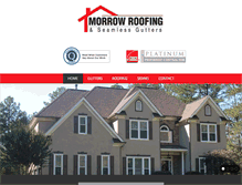 Tablet Screenshot of morrowroofingandsiding.com